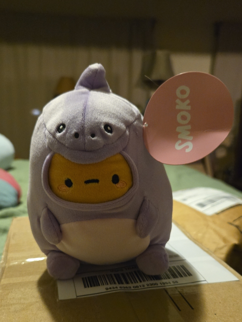 Smoko Purple Dinosaur Tayto Potato Mini Mochi Plush NWT 6" Stuffed Animal